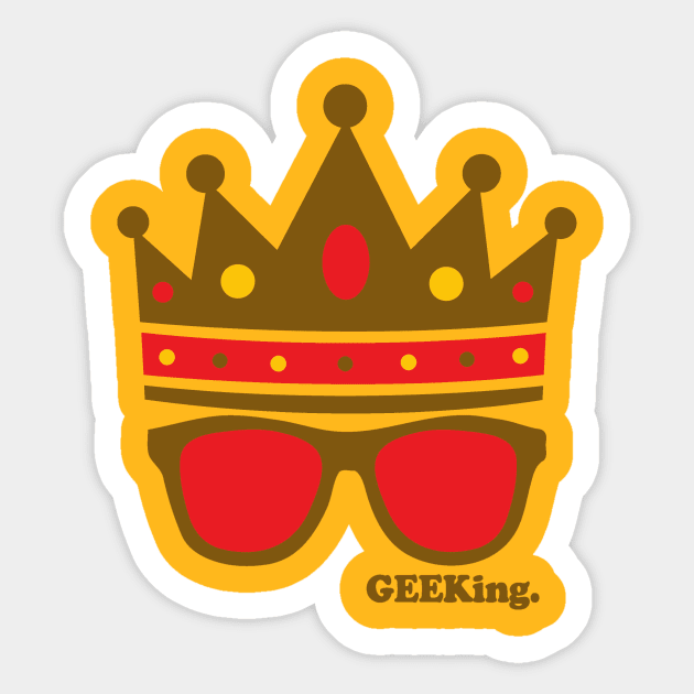 Triple Crown & Specs (Brown, Red, Gold) Sticker by GEEKing Official